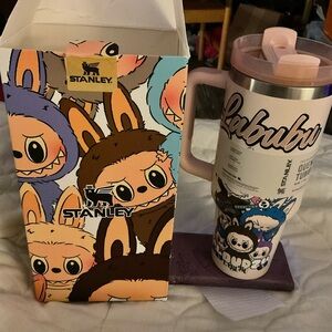 Stanley Labubu 40 oz Tumbler w/Pink Handle Box opened to photograph…this is new.